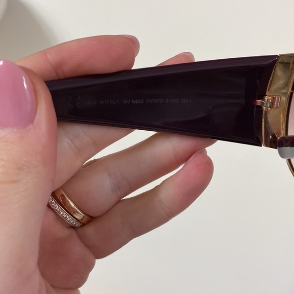 Marc Jacobs | Vintage Aviator in Plum and Gold main image 4